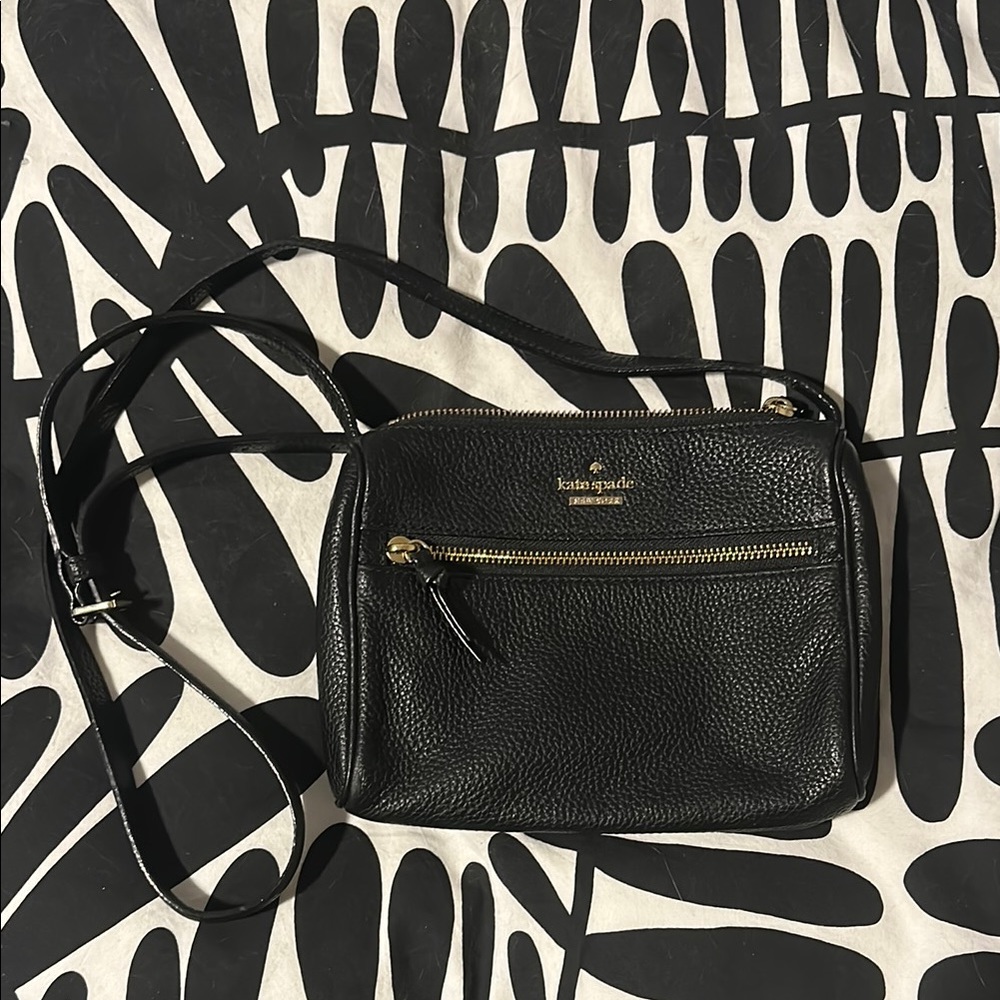 Kate Spade Black Leather Crossbody Bag